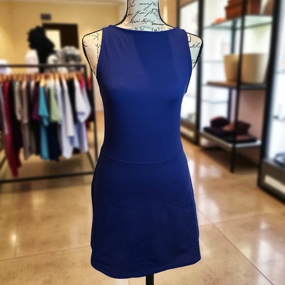 Wild Fable Navy Fitted Sleeveless Mini Dress with Skort NWT - Picture 3 of 5